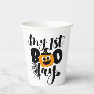 My 1st boo day paper cups