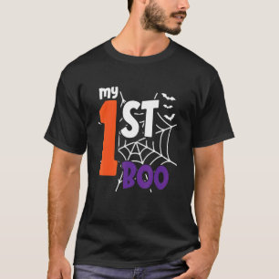 My 1st Boo Lazy Halloween Costume Cute Spider Web  T-Shirt