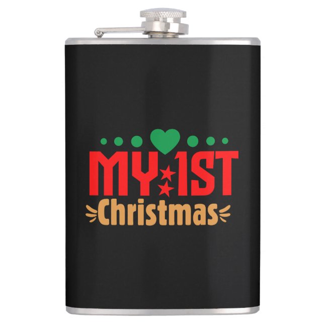 My 1st Christmas-39723 Hip Flask (Front)