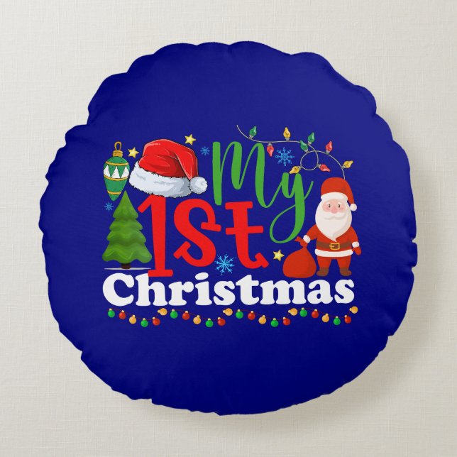 My 1st Christmas-81953 Round Cushion (Front)