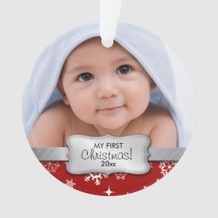 My 1st Christmas - Add your photo Ornament