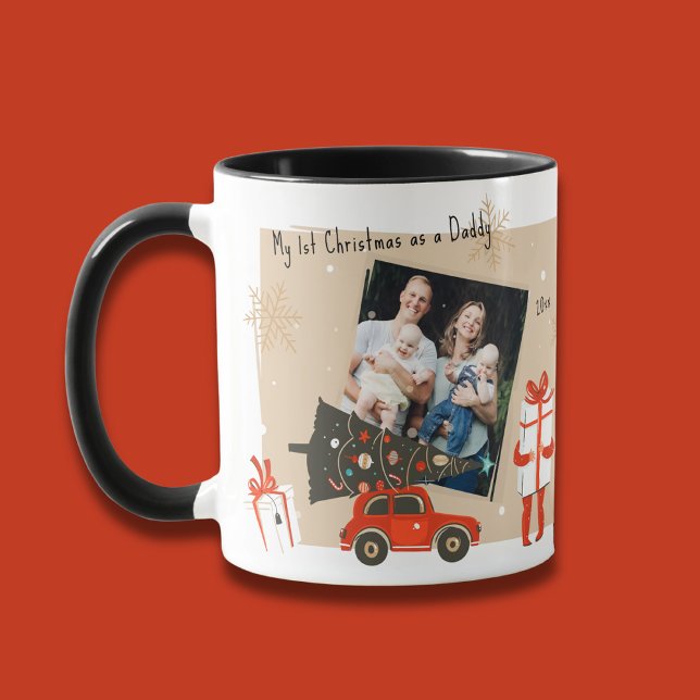 My 1st Christmas As A Daddy Photo Winter Holidays Mug (Creator Uploaded)
