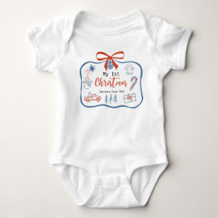 My 1st Christmas Baby Personalised Bodysuit