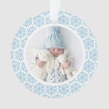 My 1st Christmas Blue Snowflake Acrylic Ornament