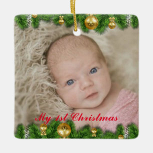 My 1st Christmas Photo Tree Decor Ornament