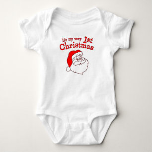 My 1st Christmas Santa Baby Bodysuit