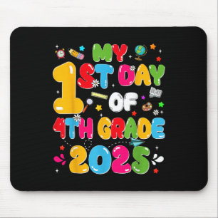 My 1st Day Of 4th Grade 2025 Back To School Teache Mouse Mat