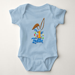 My 1st Easter Baby Boy Blue Bodysuit - Easter
