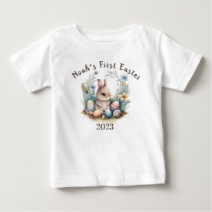 My 1st Easter Bunny Gift Personilzesd Rabbitt cute Baby T-Shirt