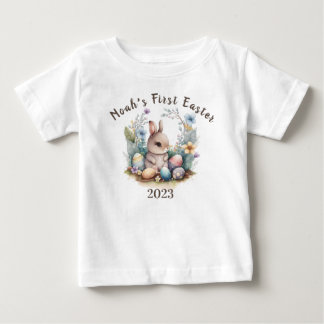 My 1st Easter Bunny Gift Personilzesd Rabbitt cute Baby T-Shirt