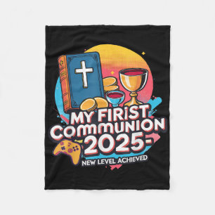 My 1st First Communion 2025 Video Game Controller Fleece Blanket