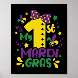 My 1st First Mardi Gras Costume Outfit For Toddler Poster
