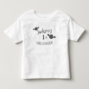 My 1st Halloween Black & White Personalised Toddler T-Shirt