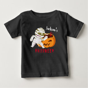 My 1st Halloween Pumpkin Ghost Personalised Baby T-Shirt