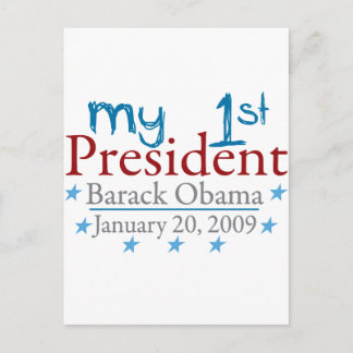My 1st President (Barack Obama) Postcard