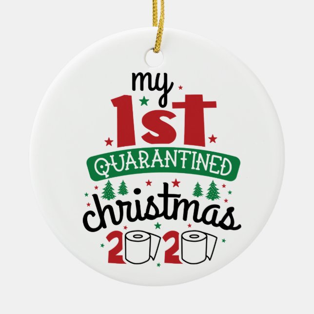 My 1st Quarantined Christmas 2020 | Fun Photo Ceramic Tree Decoration (Front)