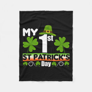 My 1st St Patrick S Day Fleece Blanket