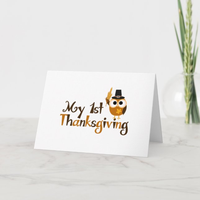 My 1st Thanksgiving Holiday Card (Front)