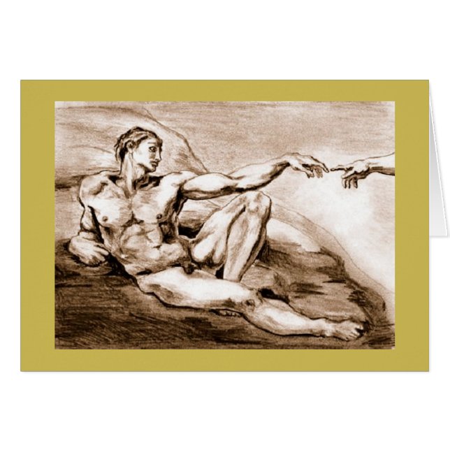 My 2004 Adam Drawing After Michelangelo (Front Horizontal)