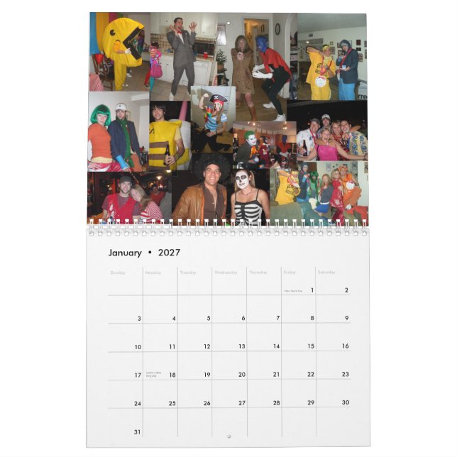 My 2008 Experiences 2009 Calendar (Jan 2027)