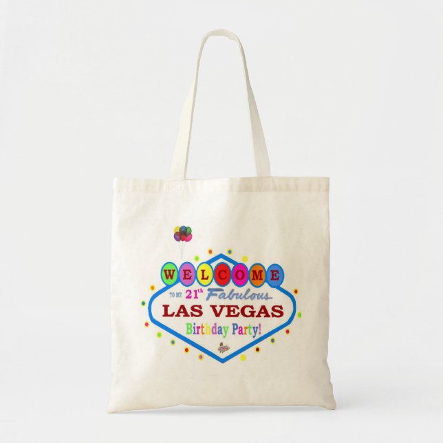 My 21th Birthday Party in Las Vegas Fun Bag! Tote Bag (Front)