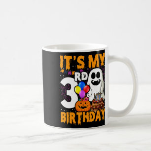 My 3rd Birthday Ghost Pumpkin Halloween Party 3 Ye Coffee Mug
