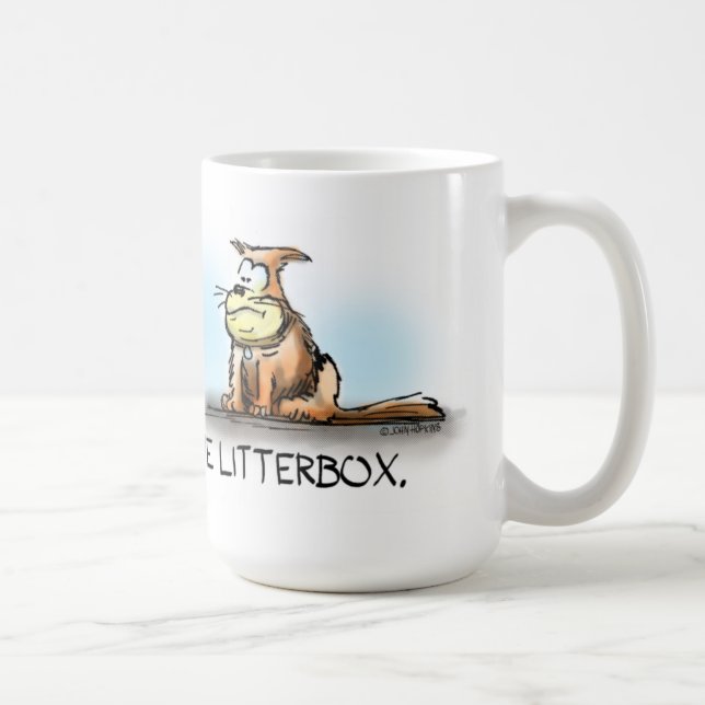 My 401K is in the Litterbox Coffee Mug (Right)