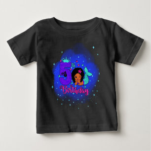 My 5th Birthday Mermaid Baby T-Shirt