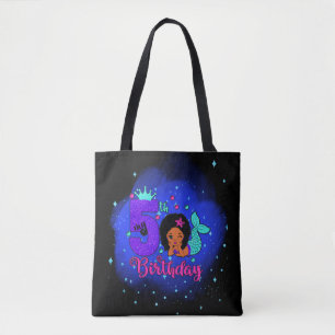 My 5th Birthday Mermaid Tote Bag