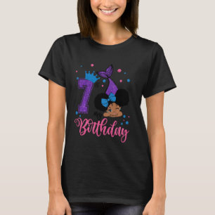 My 7th Birthday Happy Little Mermaid On Her Birthd T-Shirt