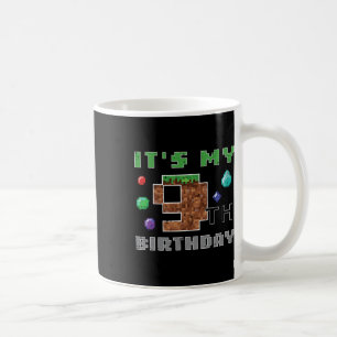 My 9th Birthday Pixel 9 Gamer Video Gaming Boys Ki Coffee Mug