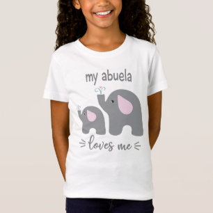 My Abuela Loves Me - Elephant Shirt for Kids