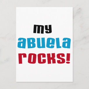 My Abuela Rocks T-shirts and Gifts Postcard