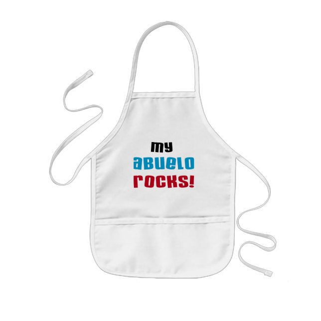 My Abuelo Rocks T-shirts and Gifts Kids Apron (Front)