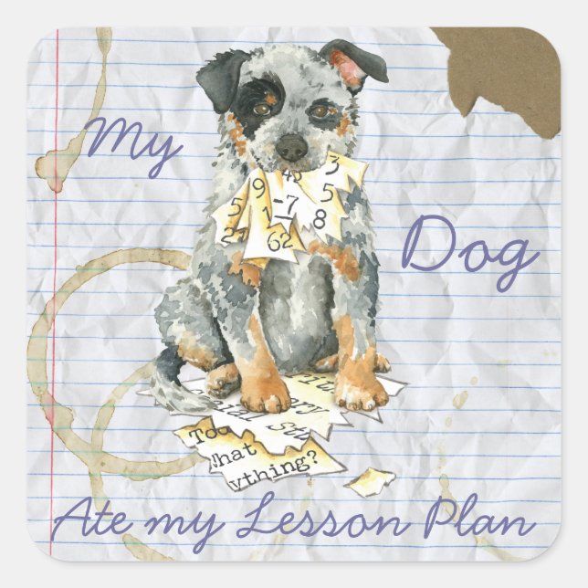 My ACD Ate My Lesson Plan Square Sticker (Front)
