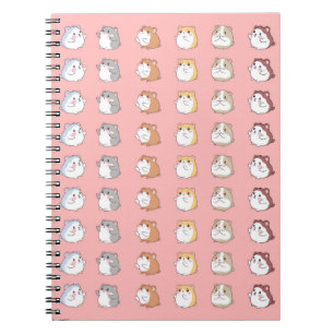 My Adorable Hamster Friends: A Cute Pink Notebook 