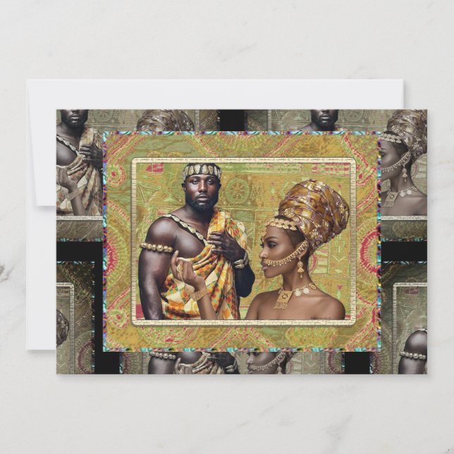 My African Queen Greeting Card (Front)