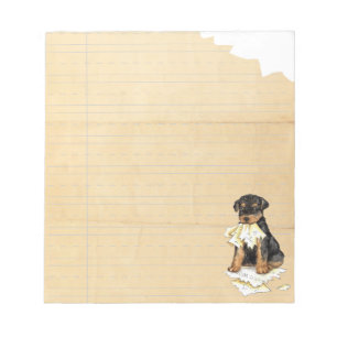 My Airedale Ate My Homework Notepad