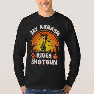 My Akbash Dog Ride Witch Shotgun Halloween T-Shirt