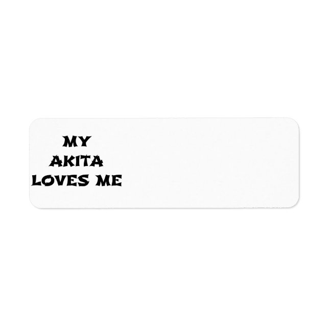 my akita loves me (Front)
