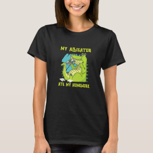 My Alligator Ate My Homework Reptiles Zoo Ponds Cr T-Shirt