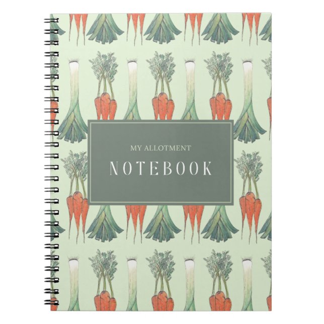 My Allotment Notebook - light green (Front)