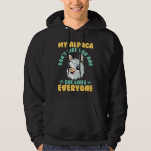my alpaca don`t like you llama animal hoodie