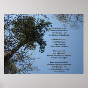 My Amazing Grace Poem Poster