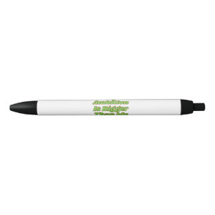 My Ambition Is Bigger Than My Fear Black Ink Pen