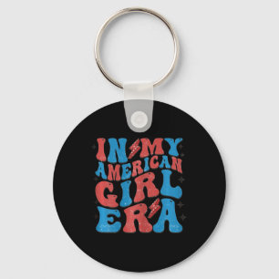 My American Girl Era Retro 4th Of July Fourth Groo Key Ring