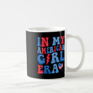 My American Girl Era Retro 4th Of July Groovy Patr Coffee Mug
