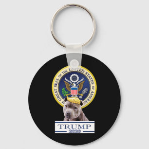 My American Staffordshire Terrier For Trump Key Ring