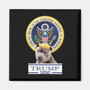My American Staffordshire Terrier For Trump Magnet