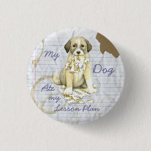 My Anatolian Ate My Lesson Plan 3 Cm Round Badge